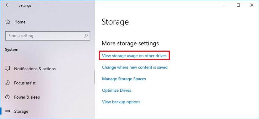 Uso del almacenamiento de Windows 10 para otros controladores