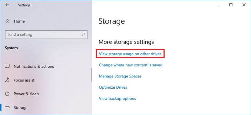 Uso del almacenamiento de Windows 10 para otros controladores