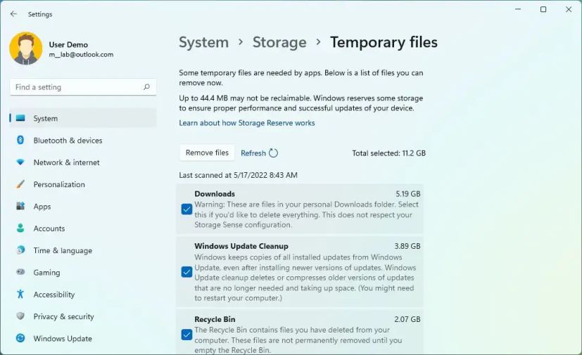 Windows 11 libera espacio para evitar problemas