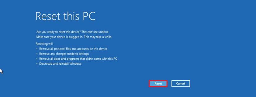 Windows 10 clean install with advanced startup option