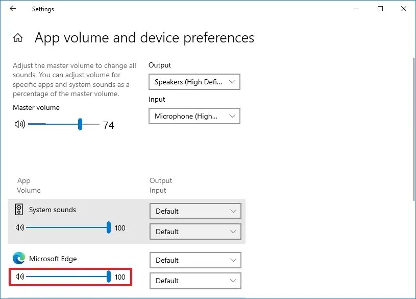 Windows 10 ajusta el sonido para cada aplicación