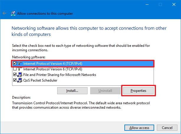 Configurar VPN en las propiedades TCP/IP de Windows 10
