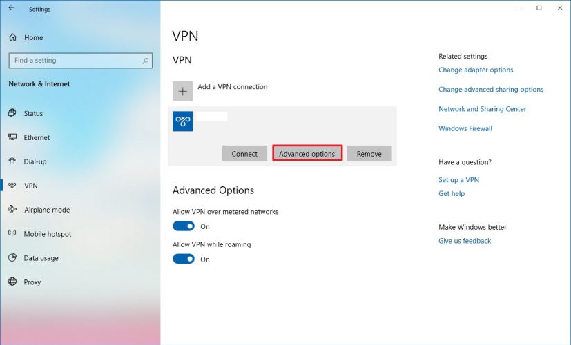 Configuración de VPN en Windows 10