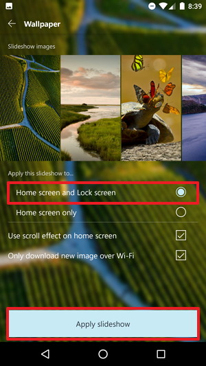 Configurar el fondo de la pantalla de bloqueo con Microsoft Launcher