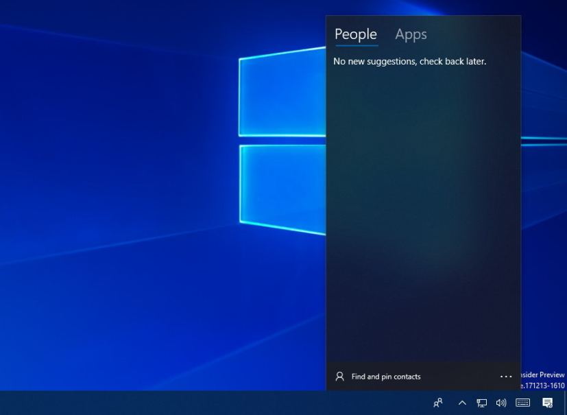 My People on Windows 10 Redstone 4