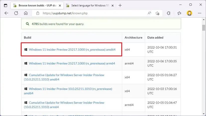 UUP Dump Windows 11 Insider Preview última descarga