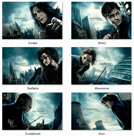 Tema de Windows 7 - Harry Potter - Fondos de pantalla