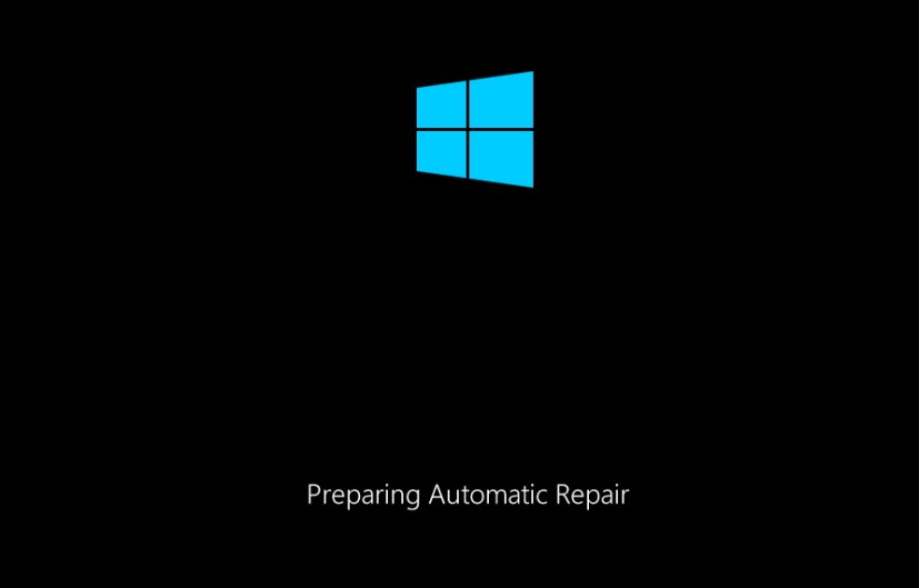 Preparándose para la pantalla de reparación automática - Windows 10