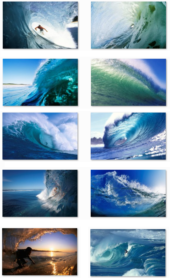 Fondo de pantalla de surf: océano, olas y agua.