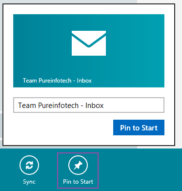 Cuenta de correo electrónico en la pantalla de inicio de Windows 8