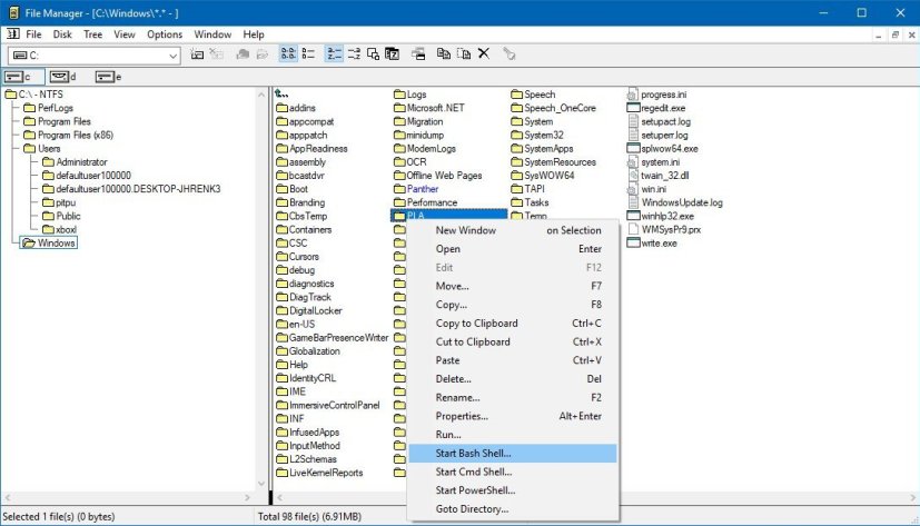 Administrador de archivos de Windows original como una aplicación para Windows 10